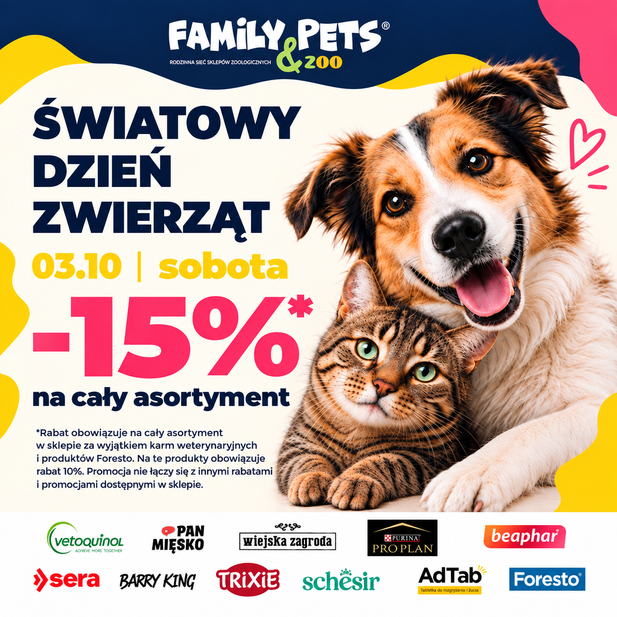 ŚWIATOWY DZIEŃ ZWIERZĄT świętujemy razem!