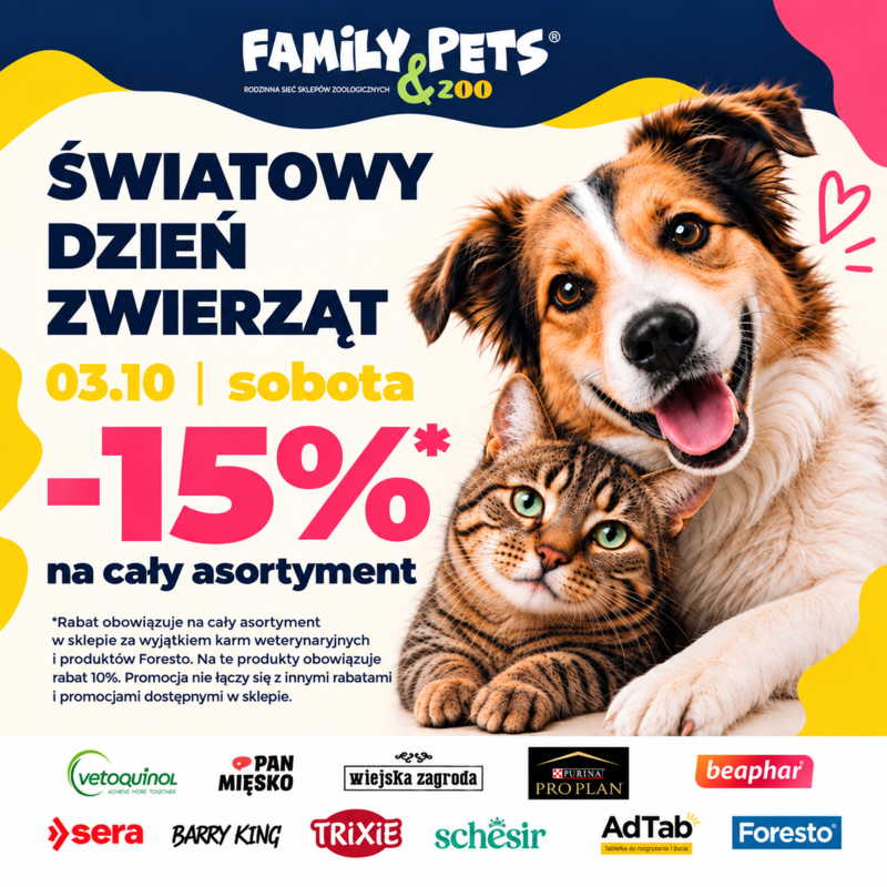 ŚWIATOWY DZIEŃ ZWIERZĄT świętujemy razem!