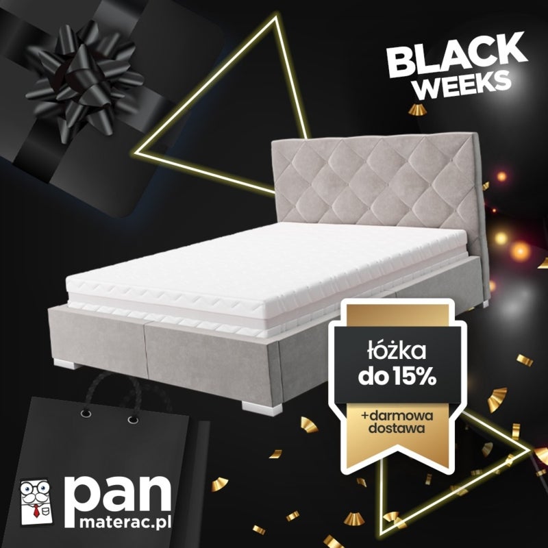 Black WEEKS – Łóżka do 15% taniej.