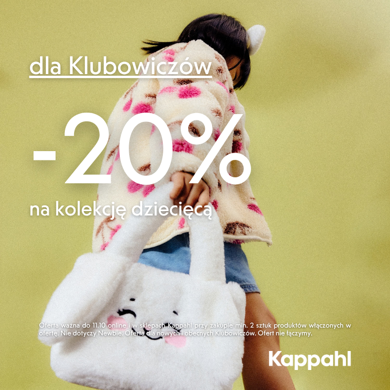 Dla Klubowiczów  -25% na kolekcję dziecięcą.