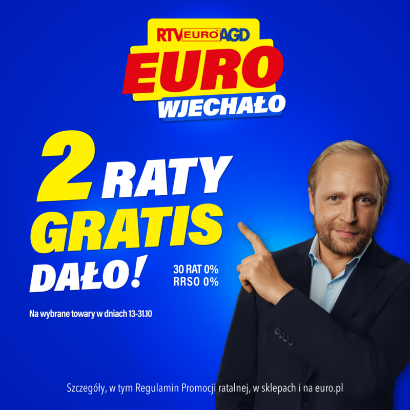 Euro wjechało, 2 raty gratis dało! 🎉